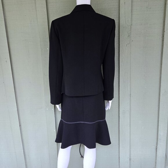 NWT LE SUIT Black Career Skirt Suit 14P Petite - Picture 4 of 5